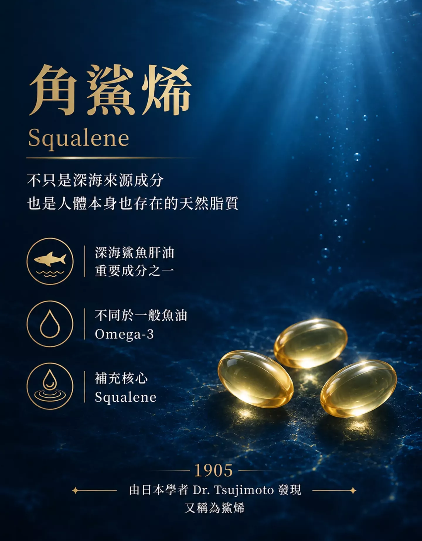 角鯊烯Squalene介紹與深海鯊魚肝油來源說明
